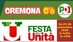 (CR) Festa dell'Unita diffusa con Franco Gabrielli,Roberto Speranza, Chiara Braga e Andrea Orlando