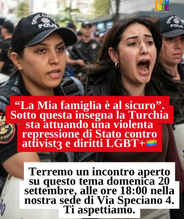 Iniziativa di Cremona Pride su arresti di 162 persone attivisti e difensori dei diritti umani