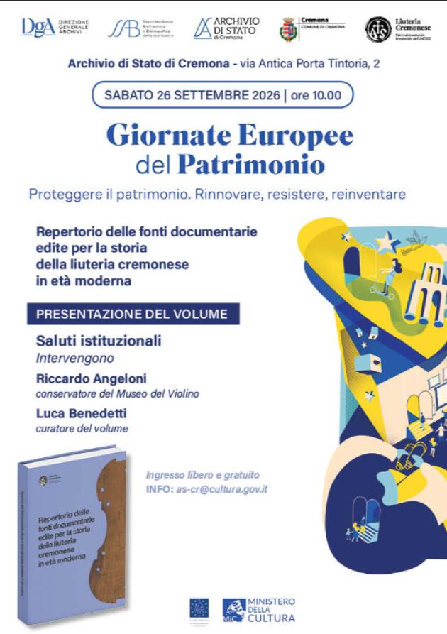 (CR) Stradivari, Amati, Guarneri: le fonti della liuteria cremonese in un nuovo repertorio