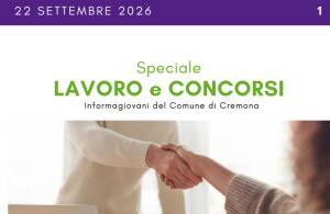 SPECIALE LAVORO CONCORSI Cremona, Crema, Soresina, Casal.ggiore | 22 settembre 2026