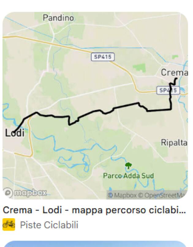 CICLABILE CREMA-LODI, PILONI (PD): “FINANZIATO IL PRIMO LOTTO,