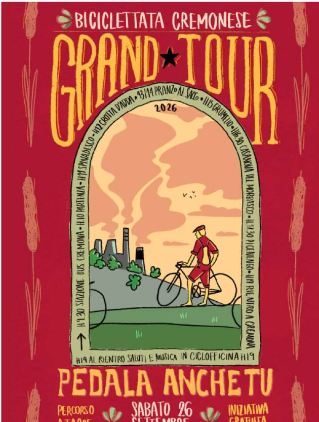 (CR) Gran Tour ambientalista in bicicletta sabato 26 settembre.