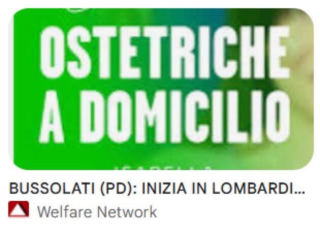 LNotizie-Sanità, esteso il servizio di ostetriche a domicilio dopo il parto