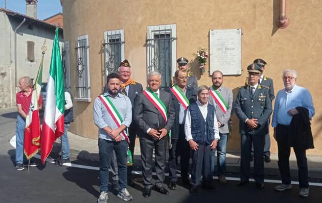 Cerimonia commemorativa  del partigiano Luigi Ruggeri,nome di battaglia 