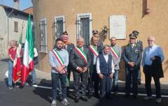 Cerimonia commemorativa  del partigiano Luigi Ruggeri,nome di battaglia 