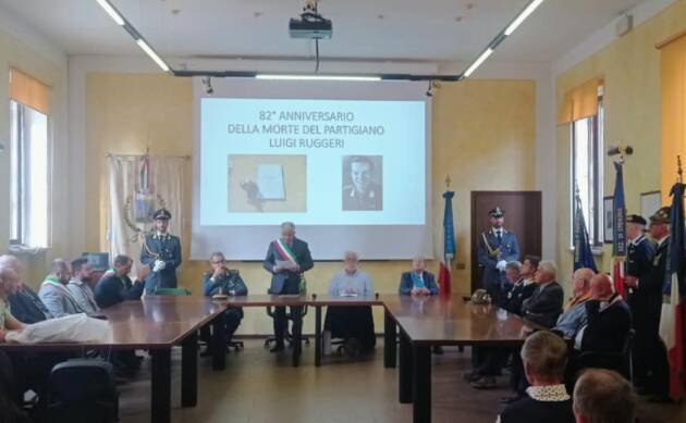 Cerimonia commemorativa  del partigiano Luigi Ruggeri,nome di battaglia 