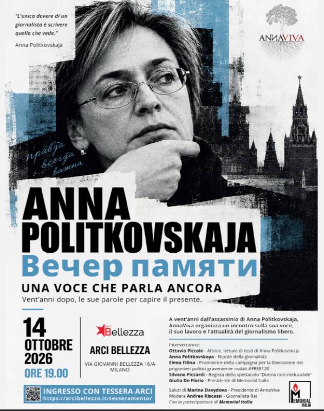 (MI) ANNA POLITKOVSKAJA. UNA VOCE CHE PARLA ANCORA