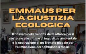 Emmaus Vendita di Solidarità perla giustizia ecologica
