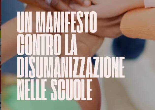 Un “Manifesto contro la disumanizzazione” nelle scuole 