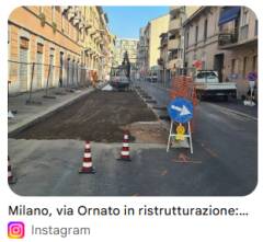 (MI) OPERE PUBBLICHE. VIA ORNATO, DAL 6 OTTOBRE LA RIQUALIFICAZIONE DELLA STRADA