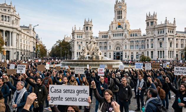 I giovani spagnoli e francesi  protestano sulla casa e sulla scuola | Gian Carlo Storti