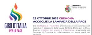 Giro d'Italia per la Pace dal 23 ottobre al 1° novembre a Cremona