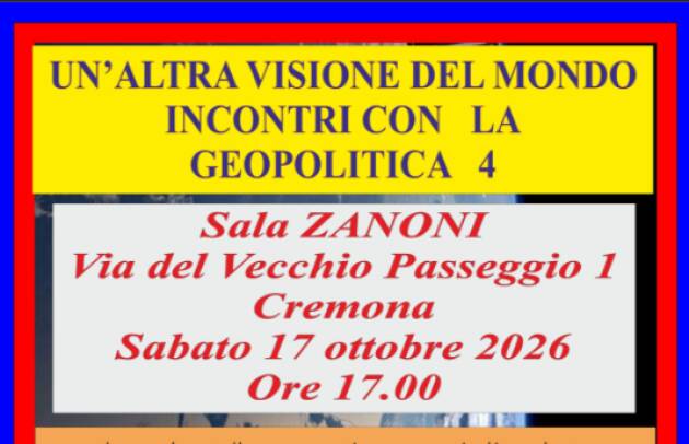 (CR) QUARTA EDIZIONE della rassegna UN'ALTRA VISIONE DEL MONDO