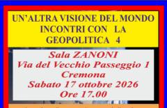 (CR) QUARTA EDIZIONE della rassegna UN'ALTRA VISIONE DEL MONDO