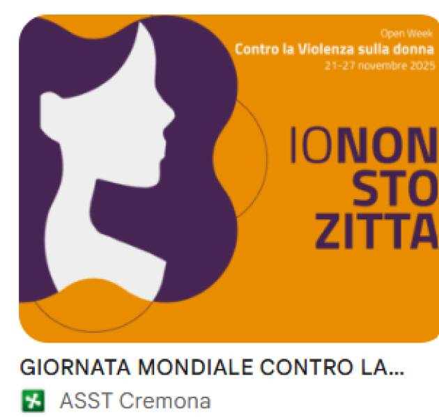 ASST Cremona VIOLENZA CONTRO LE DONNE