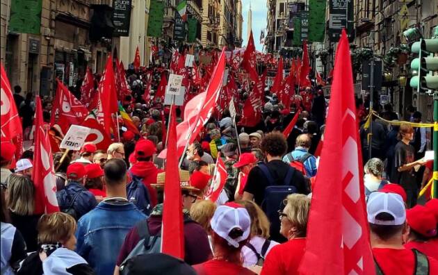 CGIL 100mila in piazza a Roma Landini: il 20 novembre sciopero generale nazionale