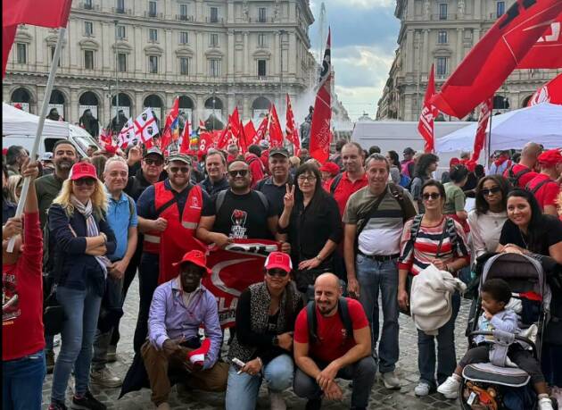 Roma Piazza del Popolo Da Cremona eravamo in 300, in piazza con più di 100mila persone