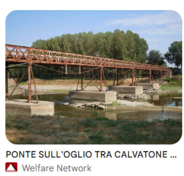 Mariani convoca un incontro su Ponte Bailey Calvatone (CR) / Acquanegra sul Chiese (MN)