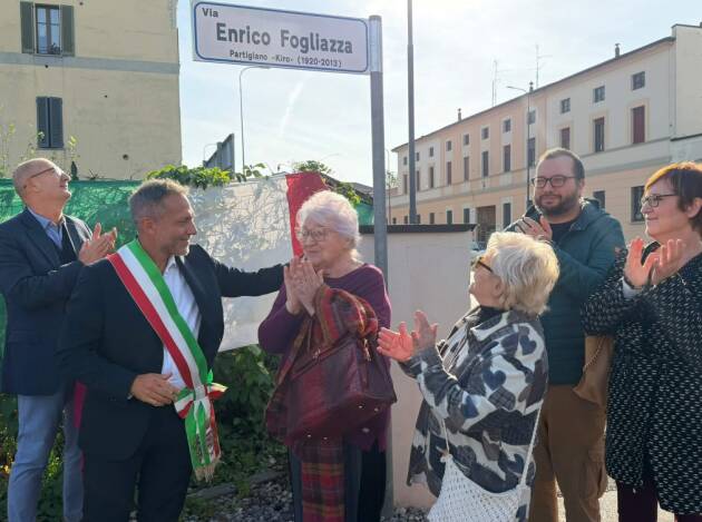 Enrico Fogliazza: il Comune di Cremona dedica una via al Partigiano Kiro