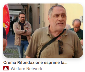 Elezioni sindaco 2027 di Crema  Rifondazione con Bergamaschi