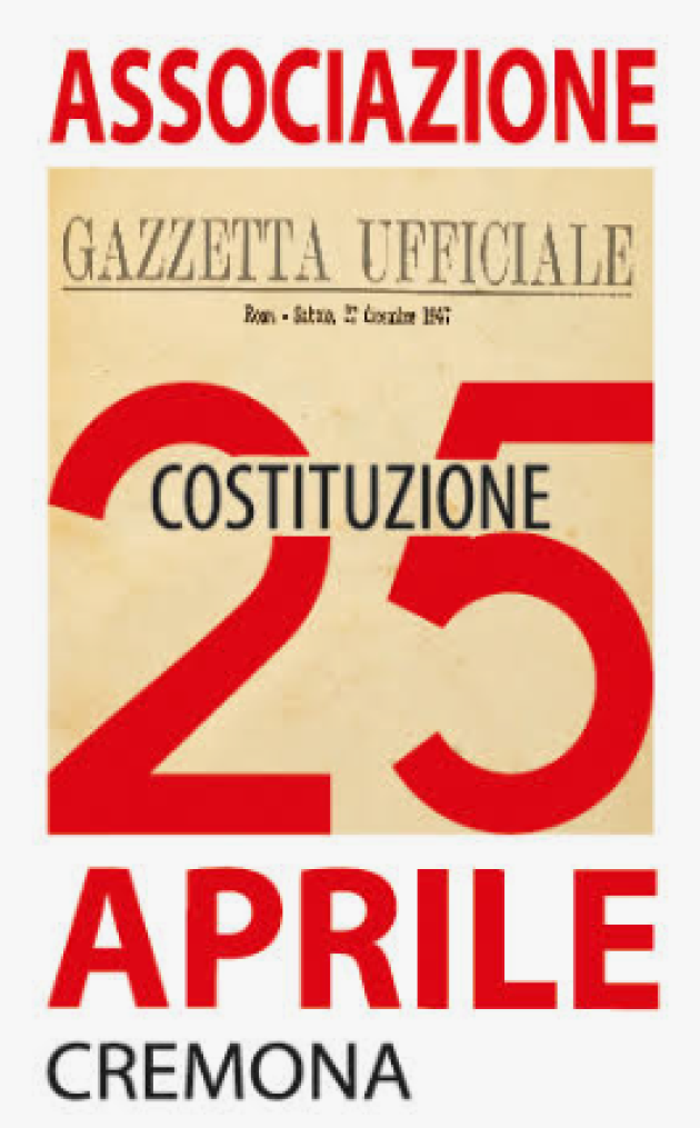 Associazione 25 Aprile Conoscere la Costituzione. Presentazione Programma '26-'27