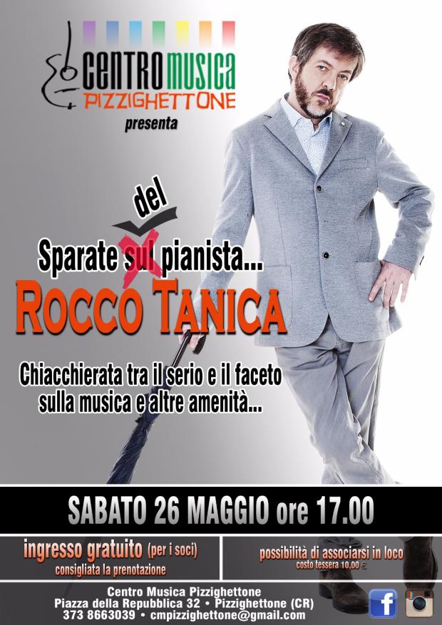 Rocco Tanica al Centro Musica Pizzighettone